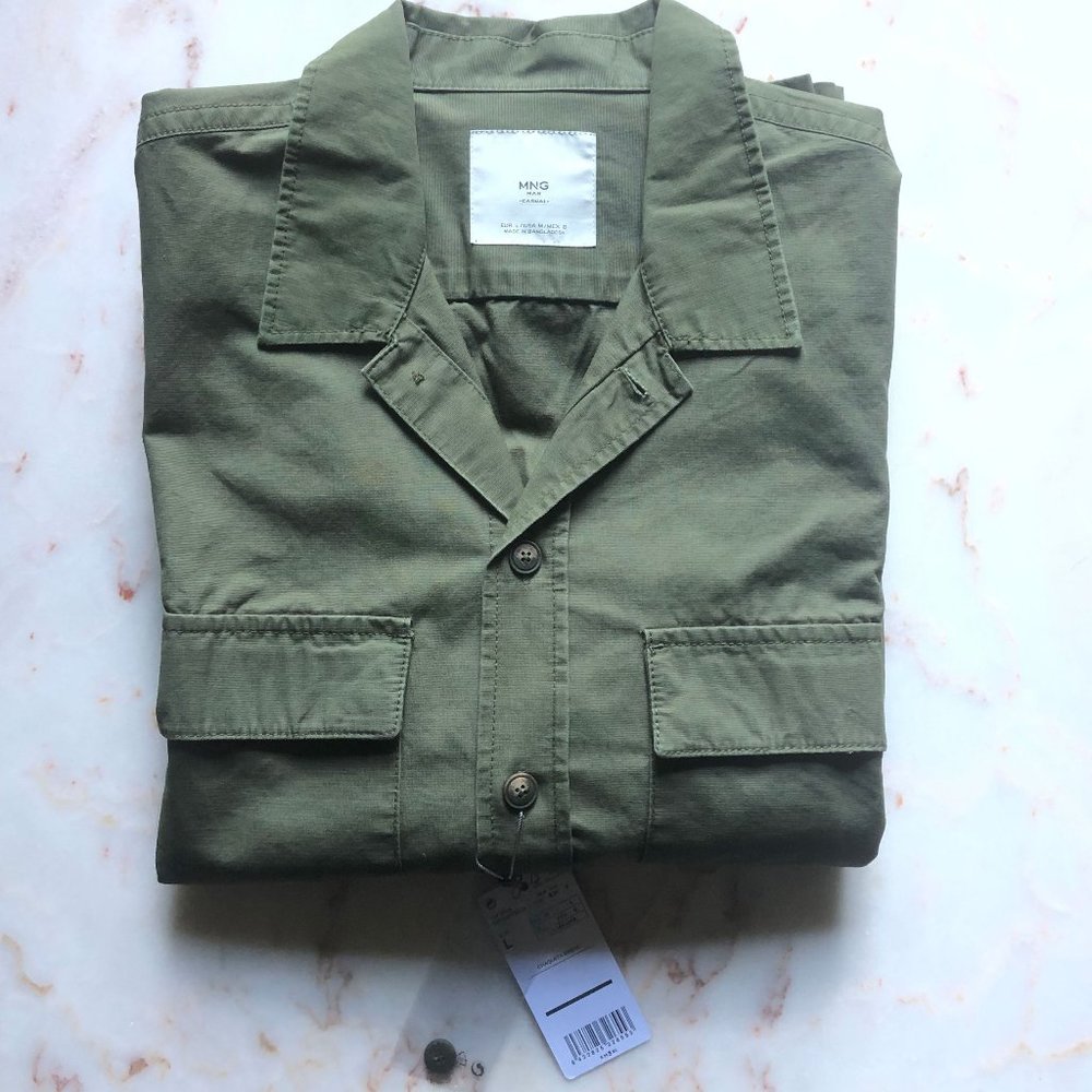 Mango Pocket Cotton Jacket
